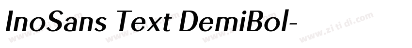 InoSans Text DemiBol字体转换 InoSans Text DemiBol字体转换